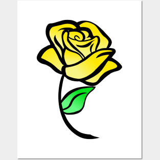 Yellow Rose Posters and Art